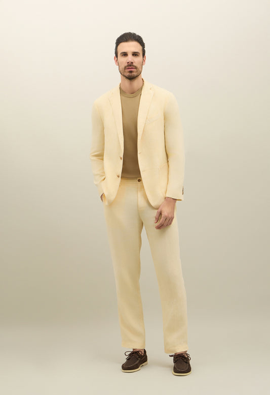 Pastel Yellow Tinto Terra Linen K-Suit