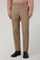 Beige Stretch Wool K-Suit with Three-Button Closure
