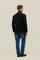 Black Knitted Jersey double-breasted K-Jacket