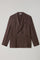Brown Silk Cashmere blend double-breasted K-Jacket