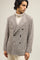 Beige Houndstooth Jersey double-breasted K-Jacket