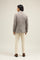 Beige Houndstooth Jersey double-breasted K-Jacket