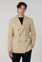 Beige Flannel double-breasted K-Jacket