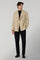 Beige Flannel double-breasted K-Jacket