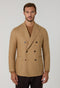 Beige Flannel double-breasted K-Jacket