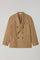 Camel Flannel double-breasted K-Jacket