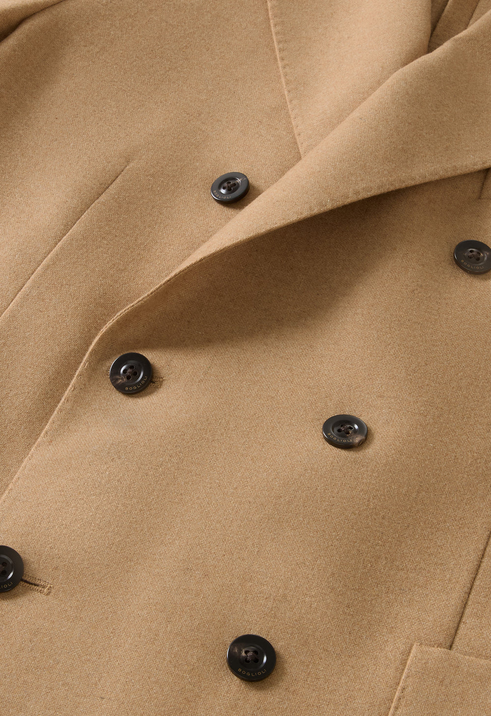 Camel Flannel double-breasted K-Jacket