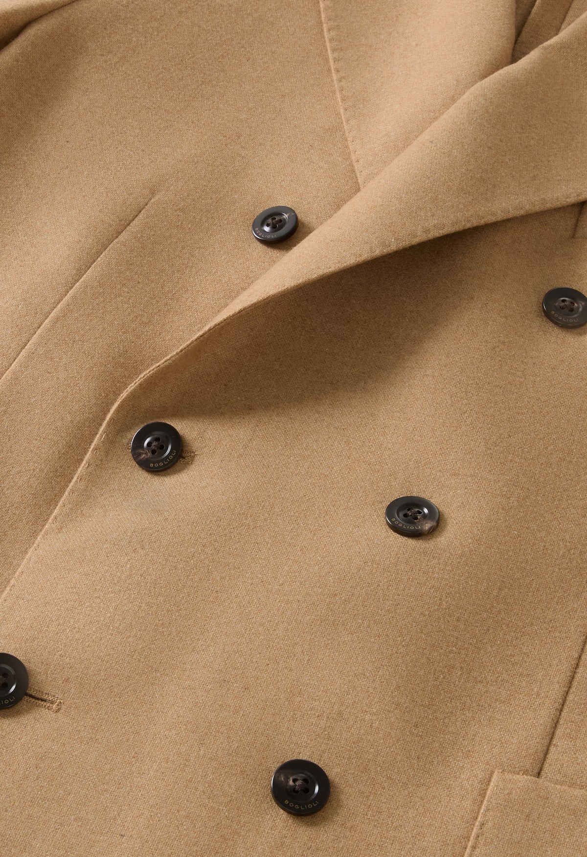 Camel Flannel double-breasted K-Jacket