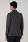 K-Jacket doppiopetto in lana e cashmere pied-de-poule grigia
