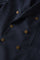 Blue Light Wool Honeycomb Double-Breasted K-Jacket
