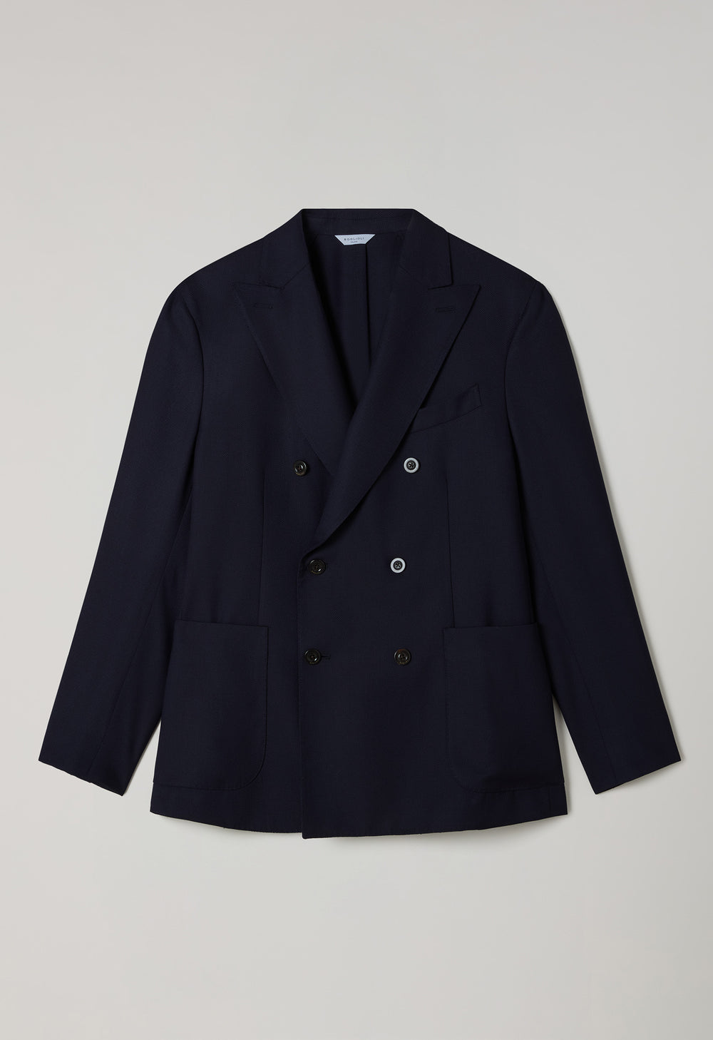 Light Wool Honeycomb double-breasted K-Jacket