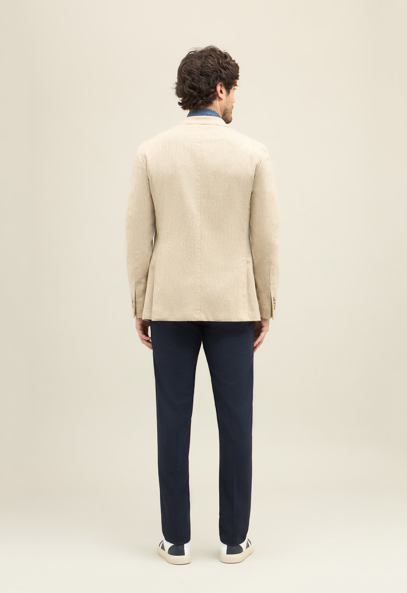 Beige Washed Flannel K-Jacket