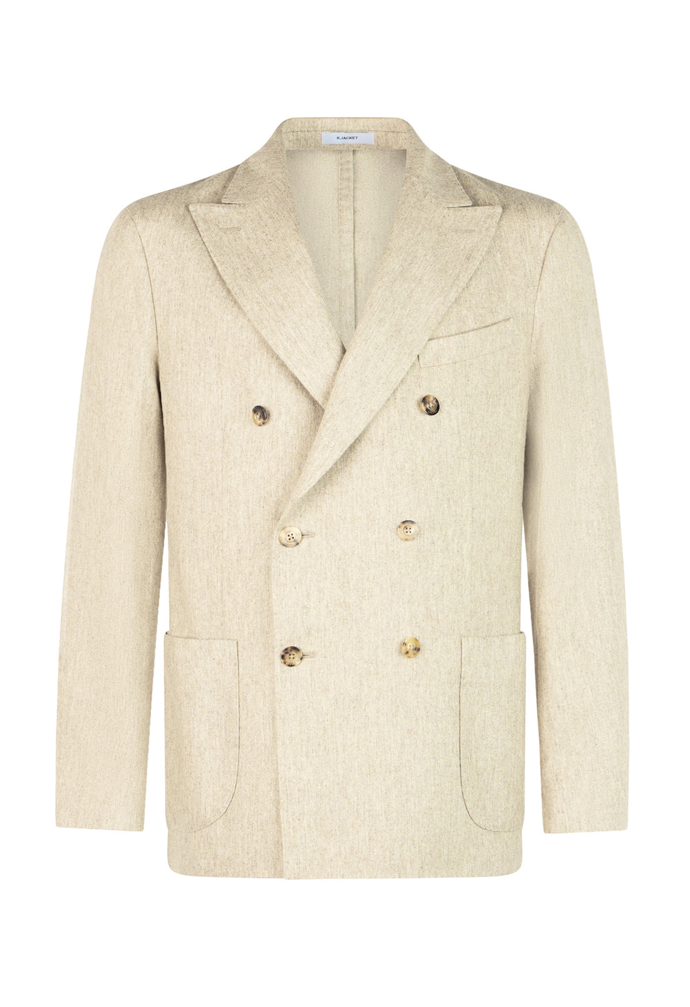 Beige Washed Flannel K-Jacket