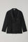 Dark Grey Washed Flannel double-breasted K-Jacket