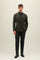 Dark Green Prince of Wales Wool double-breasted K-Jacket