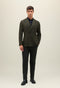 Dark Green Prince of Wales Wool double-breasted K-Jacket