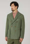 Green Garment Dyed Cashmere double-breasted K-Jacket