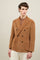 Brown Wide Wale Corduroy double-breasted K-Jacket