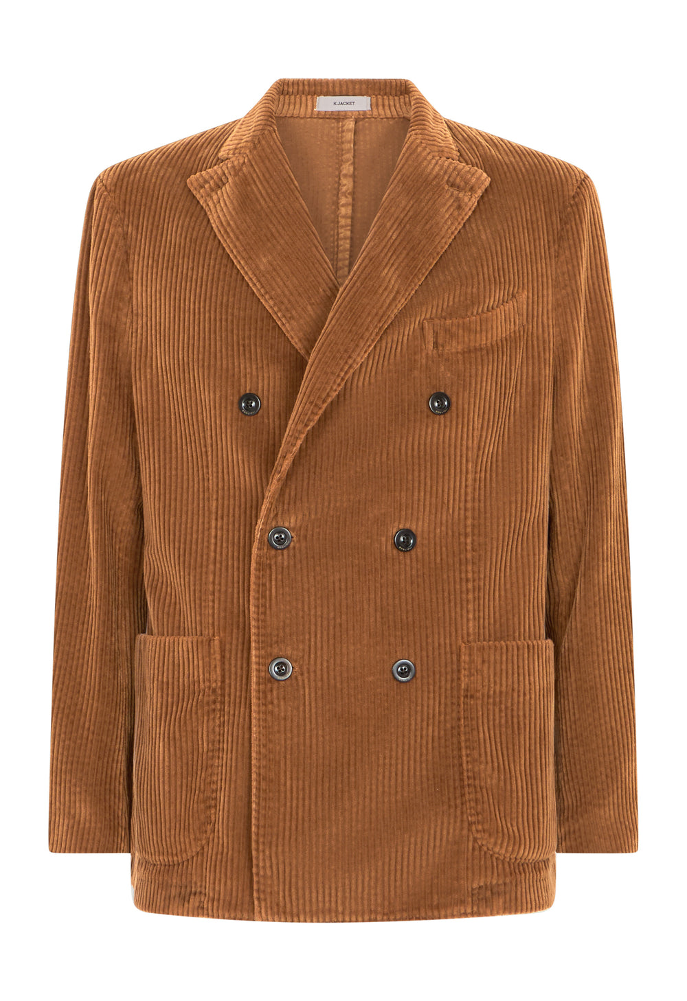 Brown Wide Wale Corduroy double-breasted K-Jacket