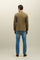 Kahki Cotton Linen twill double-breasted K-Jacket