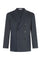 K-Jacket doppiopetto in twill di cotone e lino blu