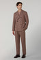 Mauve Superlight Flannel double-breasted K-Suit