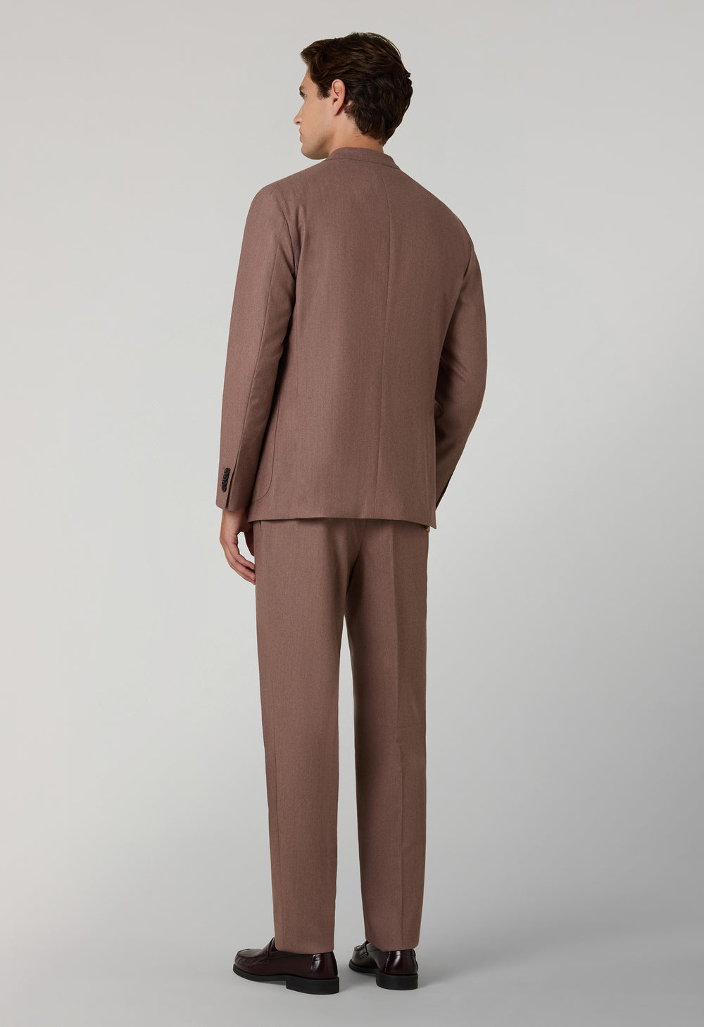 Mauve Superlight Flannel double-breasted K-Suit