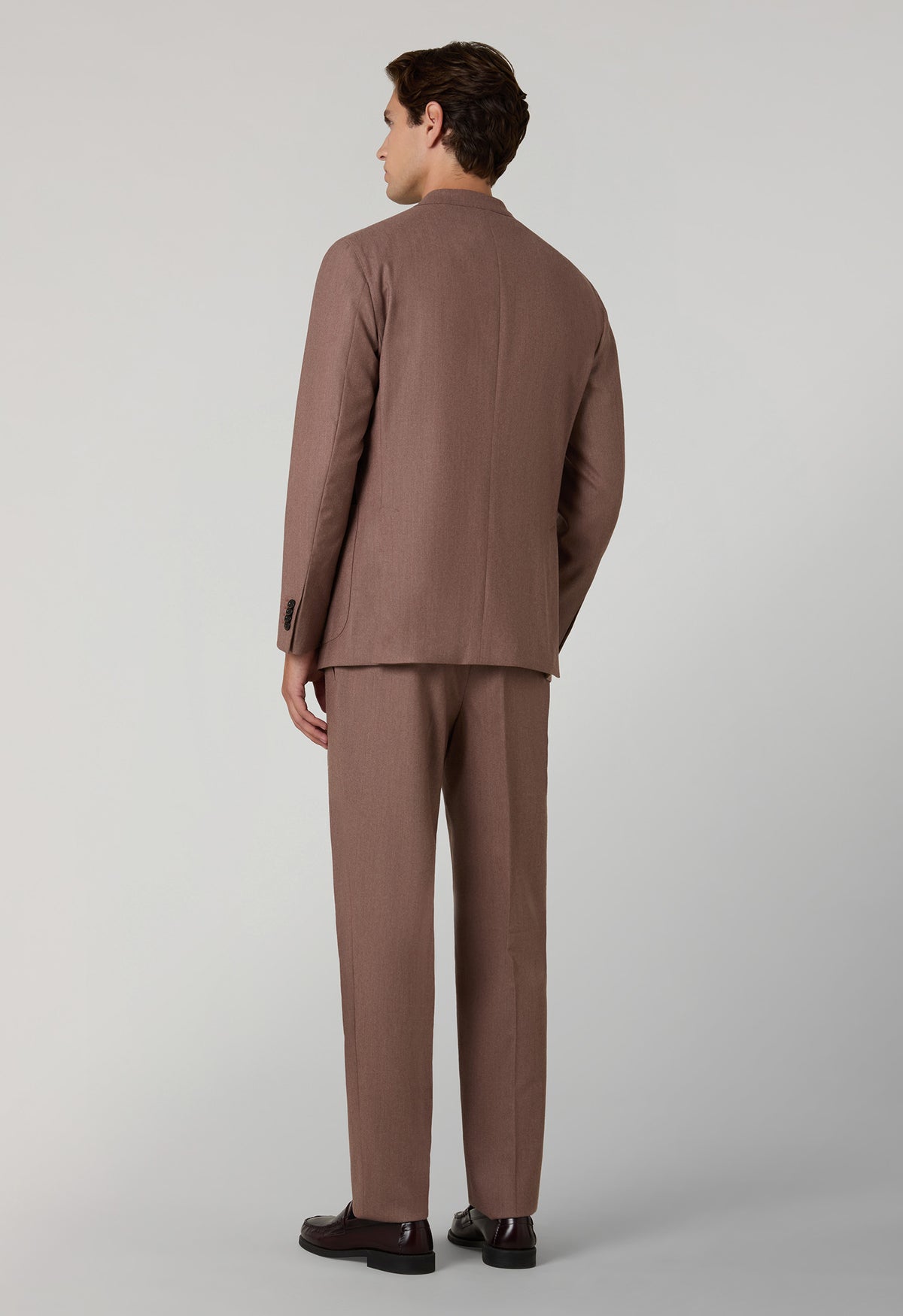Mauve Superlight Flannel double-breasted K-Suit