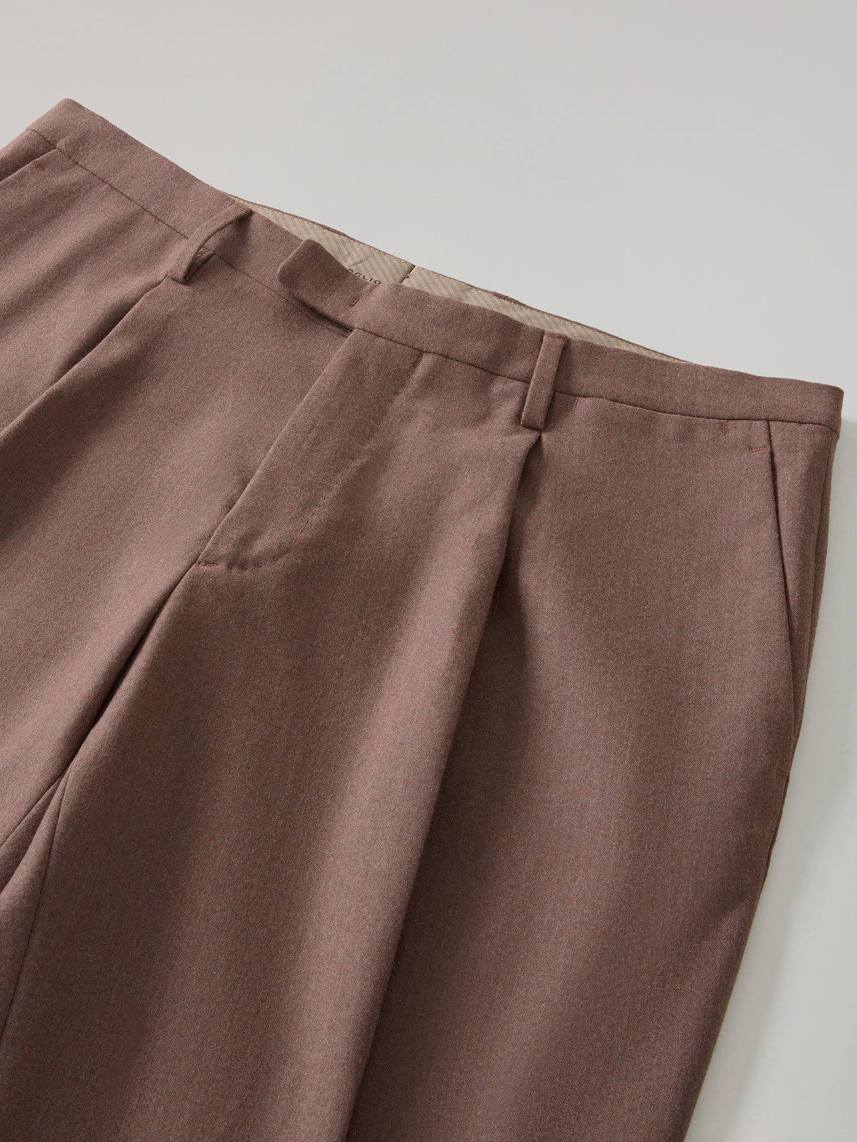 Mauve Superlight Flannel double-breasted K-Suit