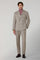 Beige 14-Micron Herringbone double-breasted K-Suit