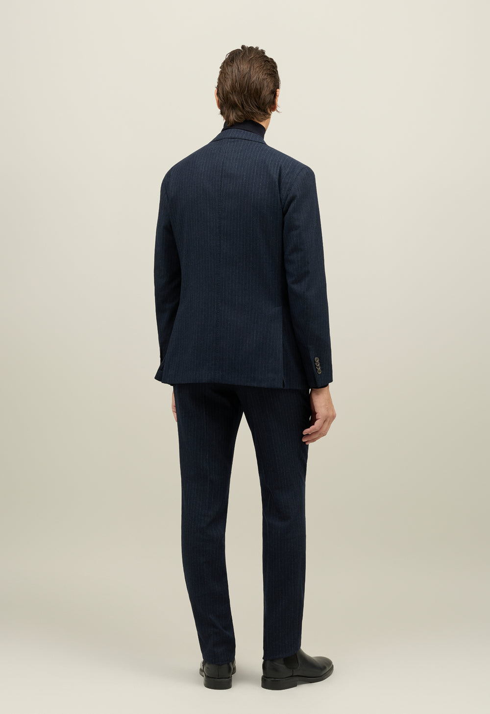 Blue Pinstripe Flannel double-breasted K-Suit