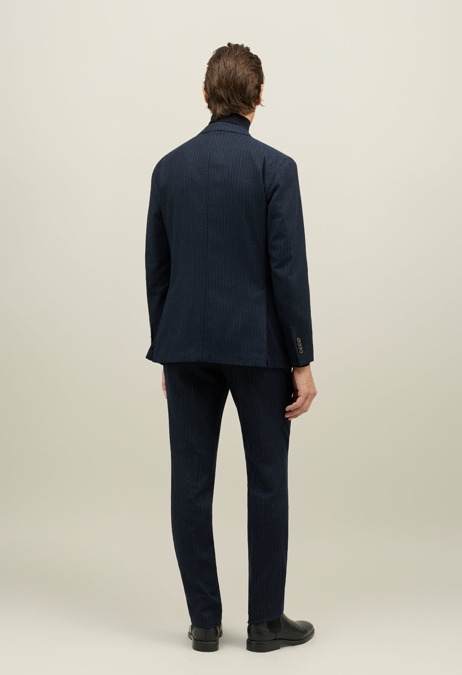 Blue Pinstripe Flannel double-breasted K-Suit