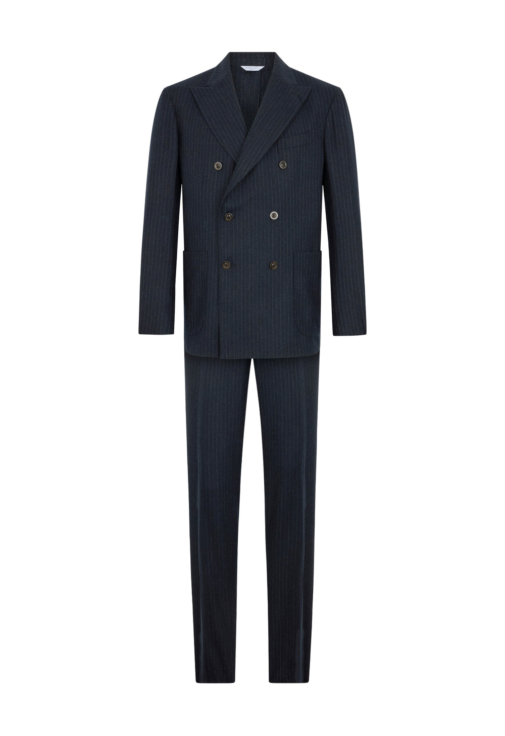 Blue Pinstripe Flannel double-breasted K-Suit