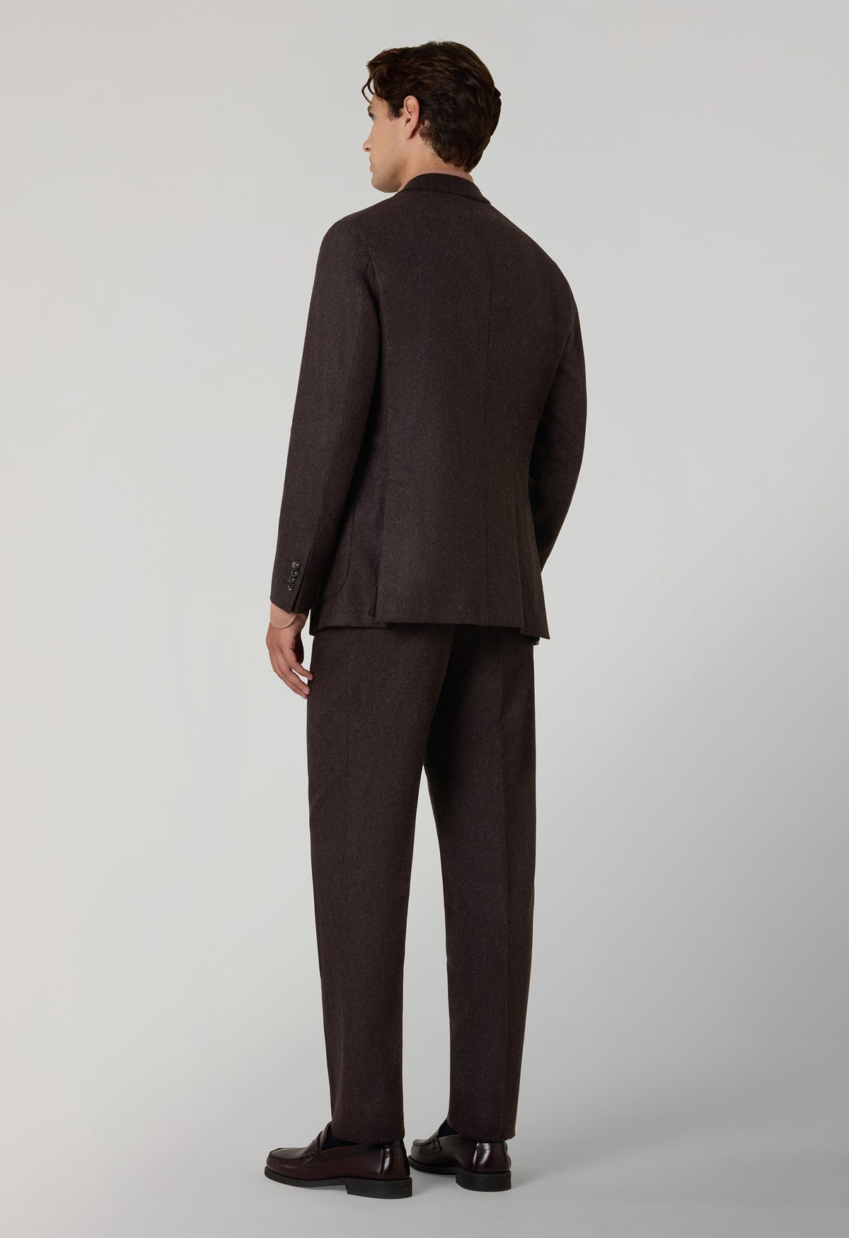 Abito K-Jacket doppiopetto in flanella lavata marrone
