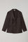 Abito K-Jacket doppiopetto in flanella lavata marrone