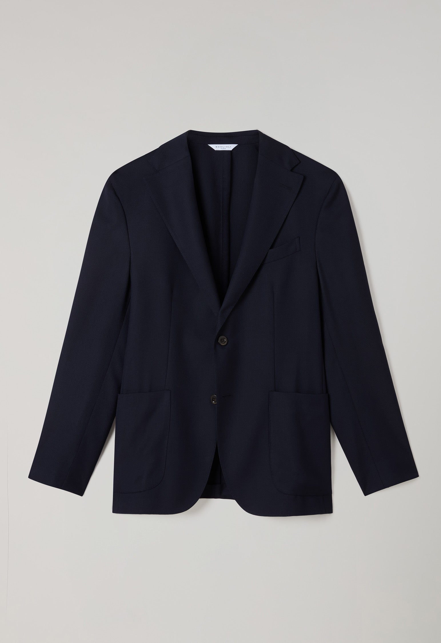 Blue Light Wool Honeycomb K-Jacket | Boglioli® – BoglioliMilano