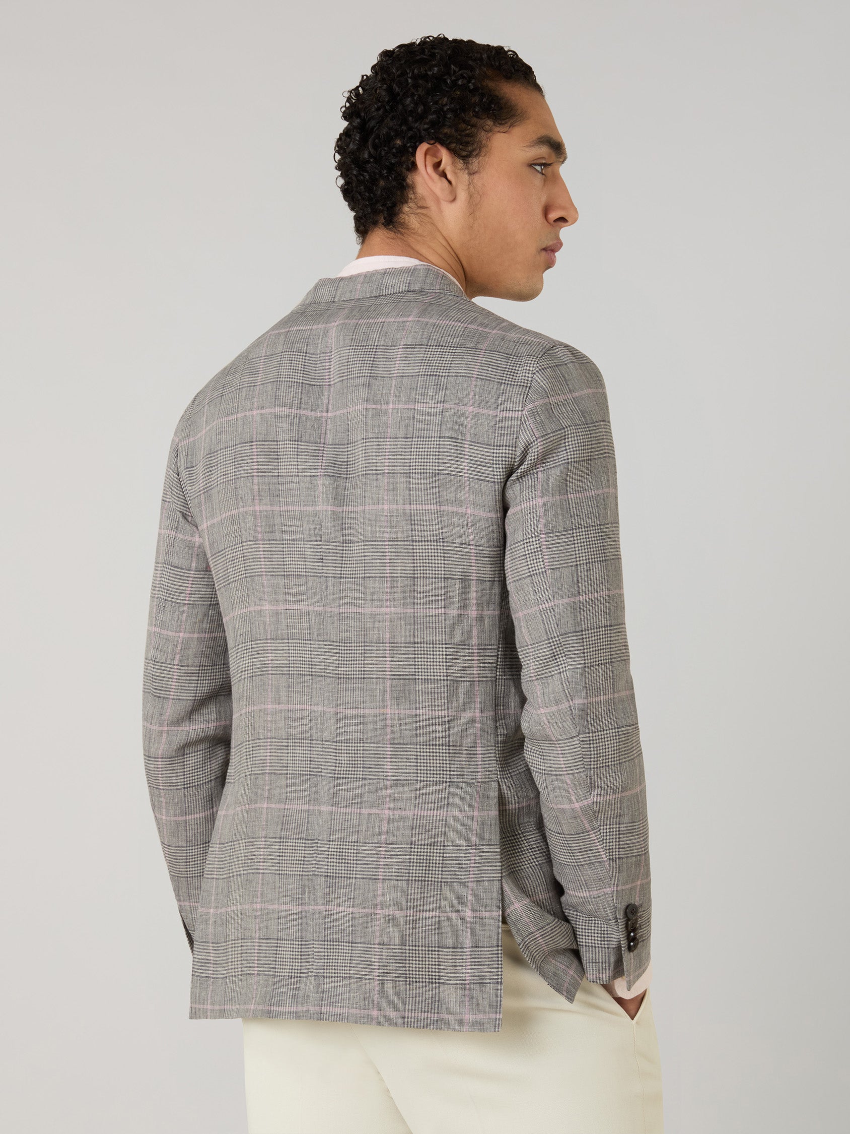 Linen Check K-Jacket