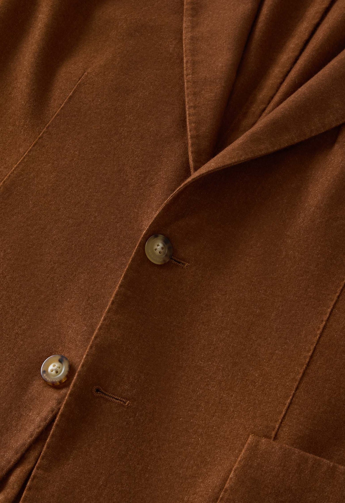 Cinnamon Garment Dyed Wool K-Jacket 