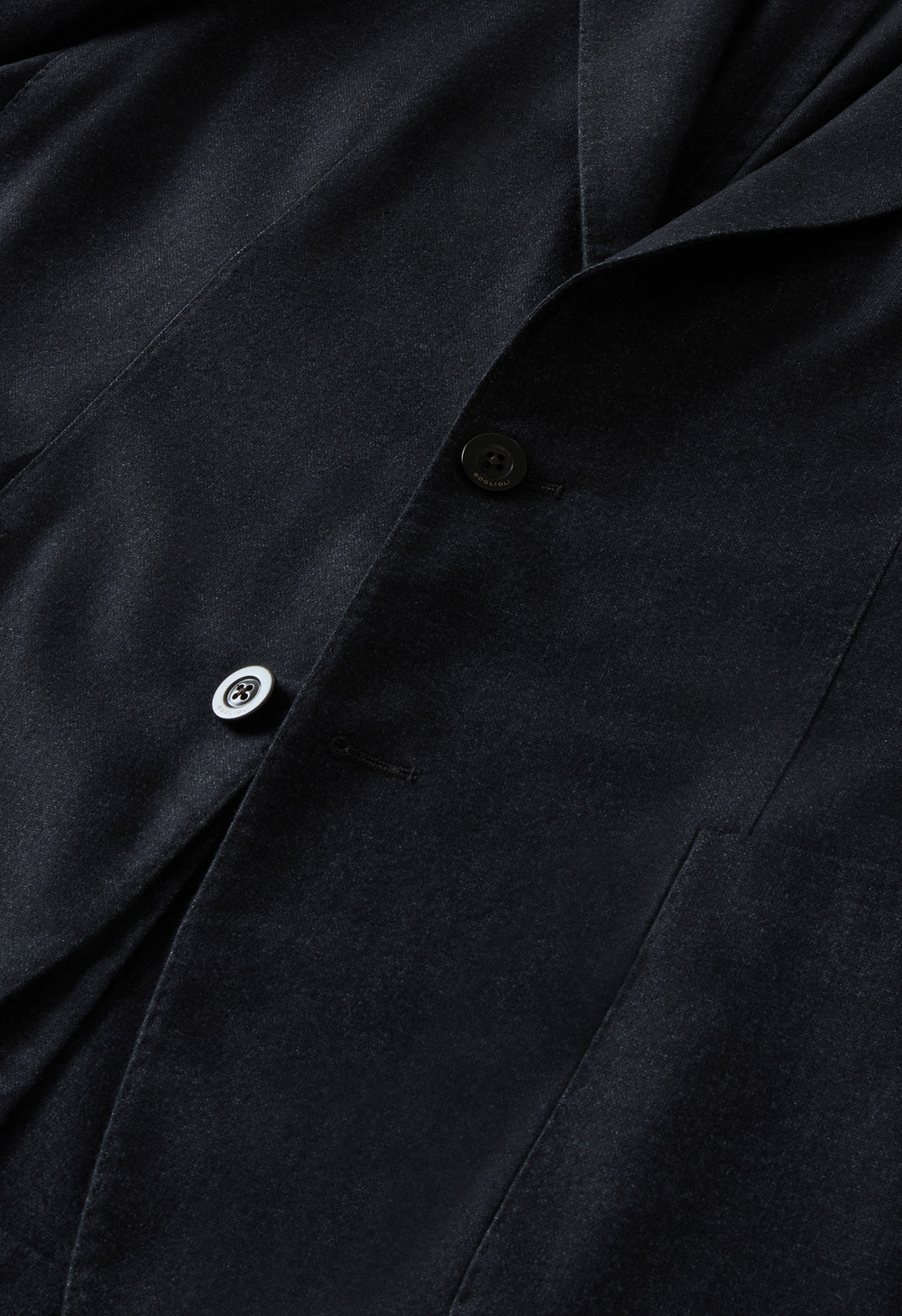 Dunkelgraue, stückgefärbte K-Jacket aus Wolle