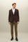 Brown Garment Dyed Cashmere K-Jacket