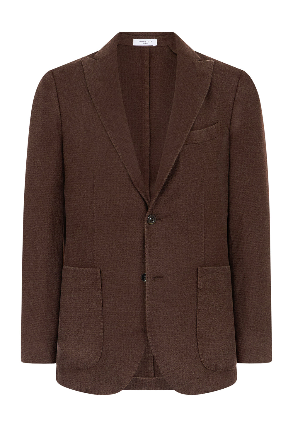 Brown Garment Dyed Cashmere K-Jacket