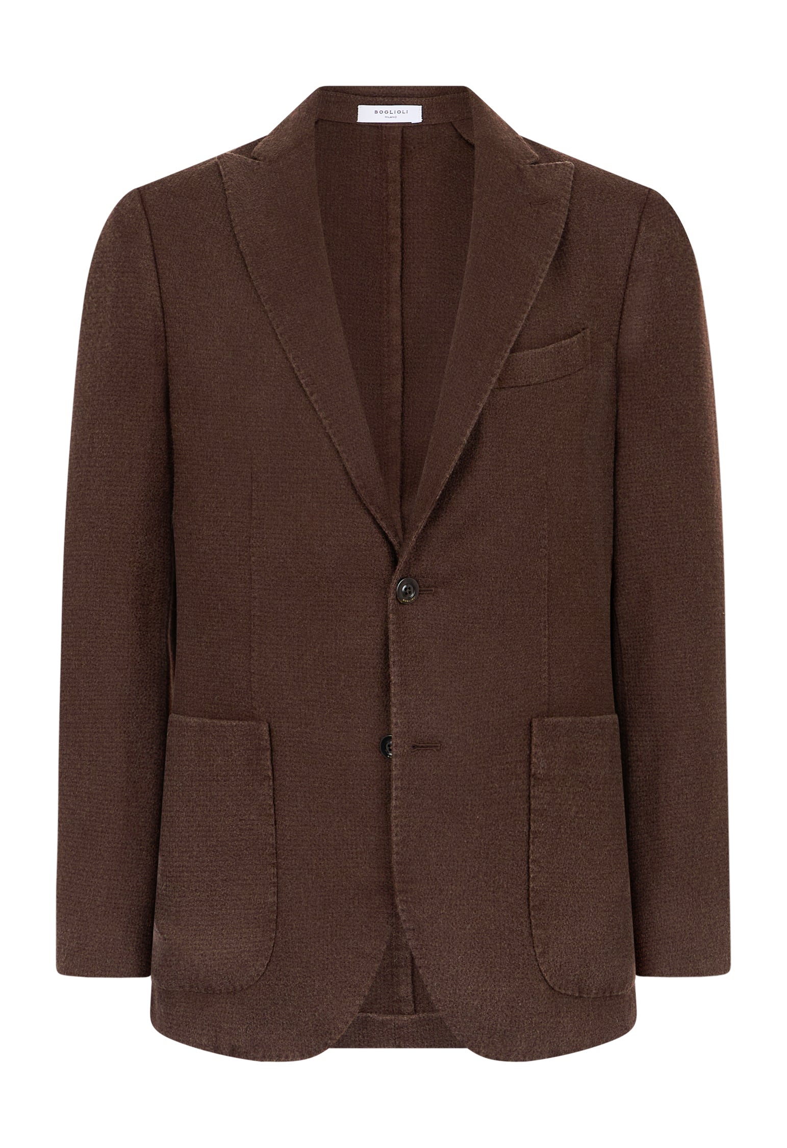 Brown Garment Dyed Cashmere K-Jacket