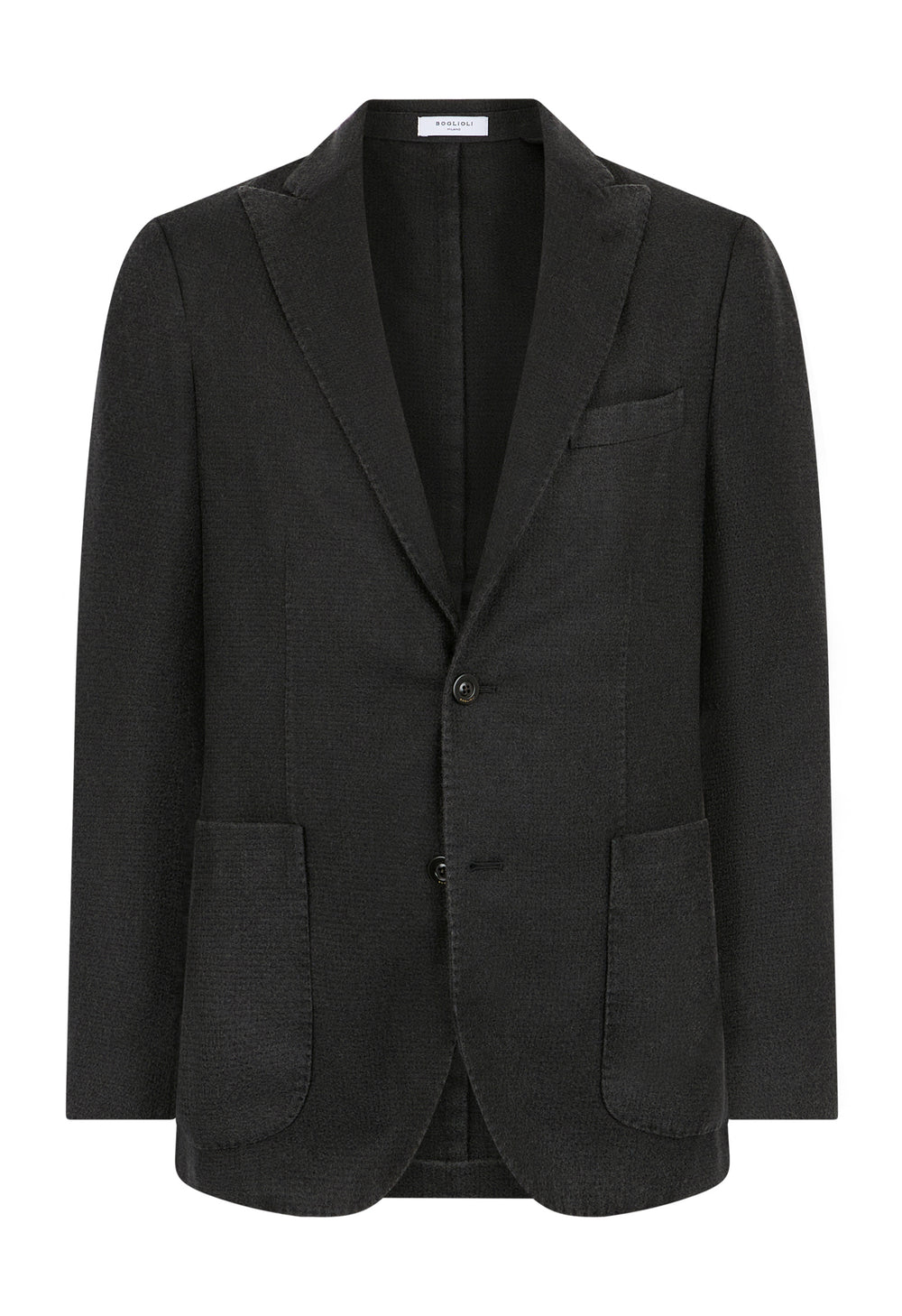 Black Garment Dyed Cashmere K-Jacket