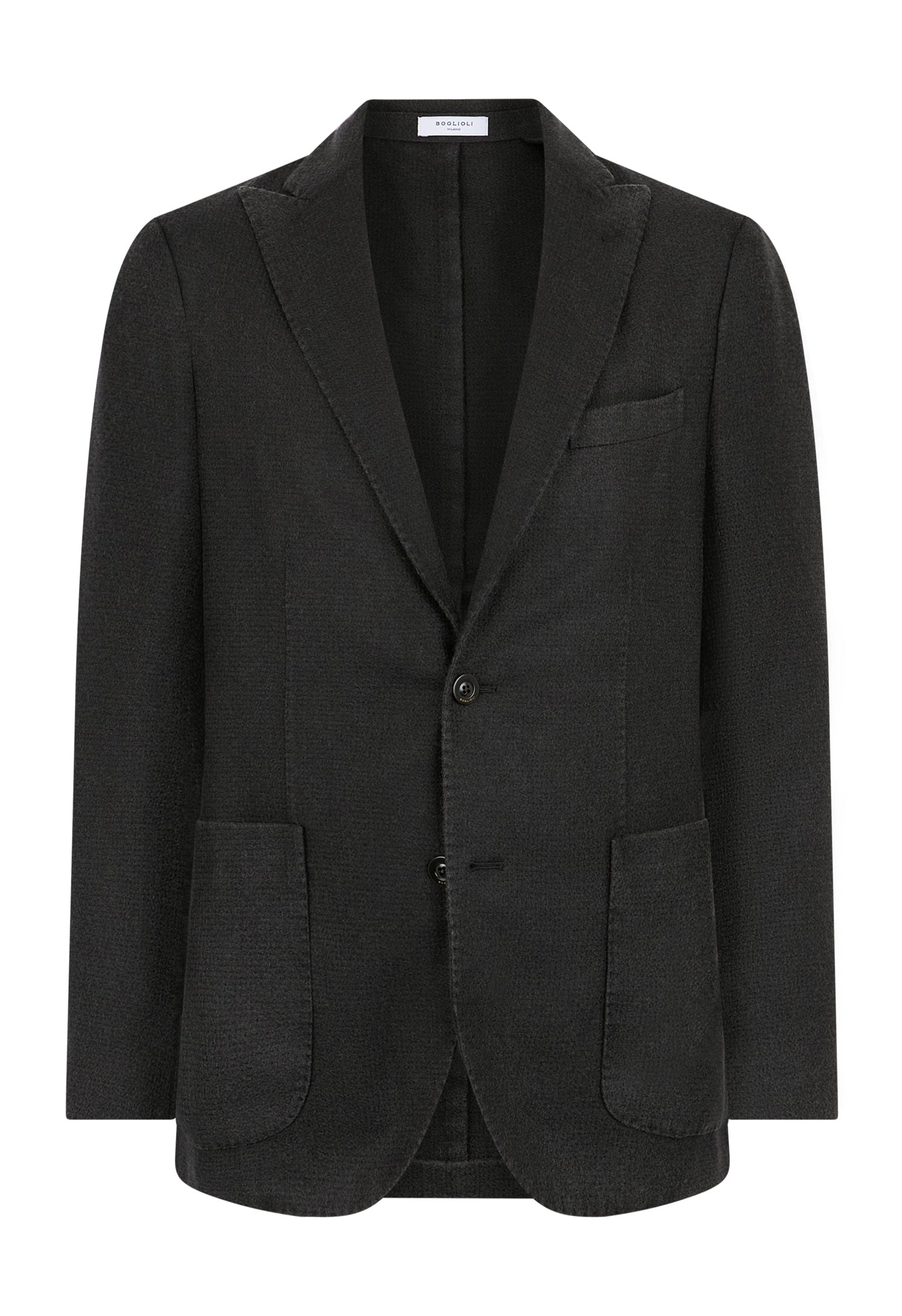 Black Garment Dyed Cashmere K-Jacket