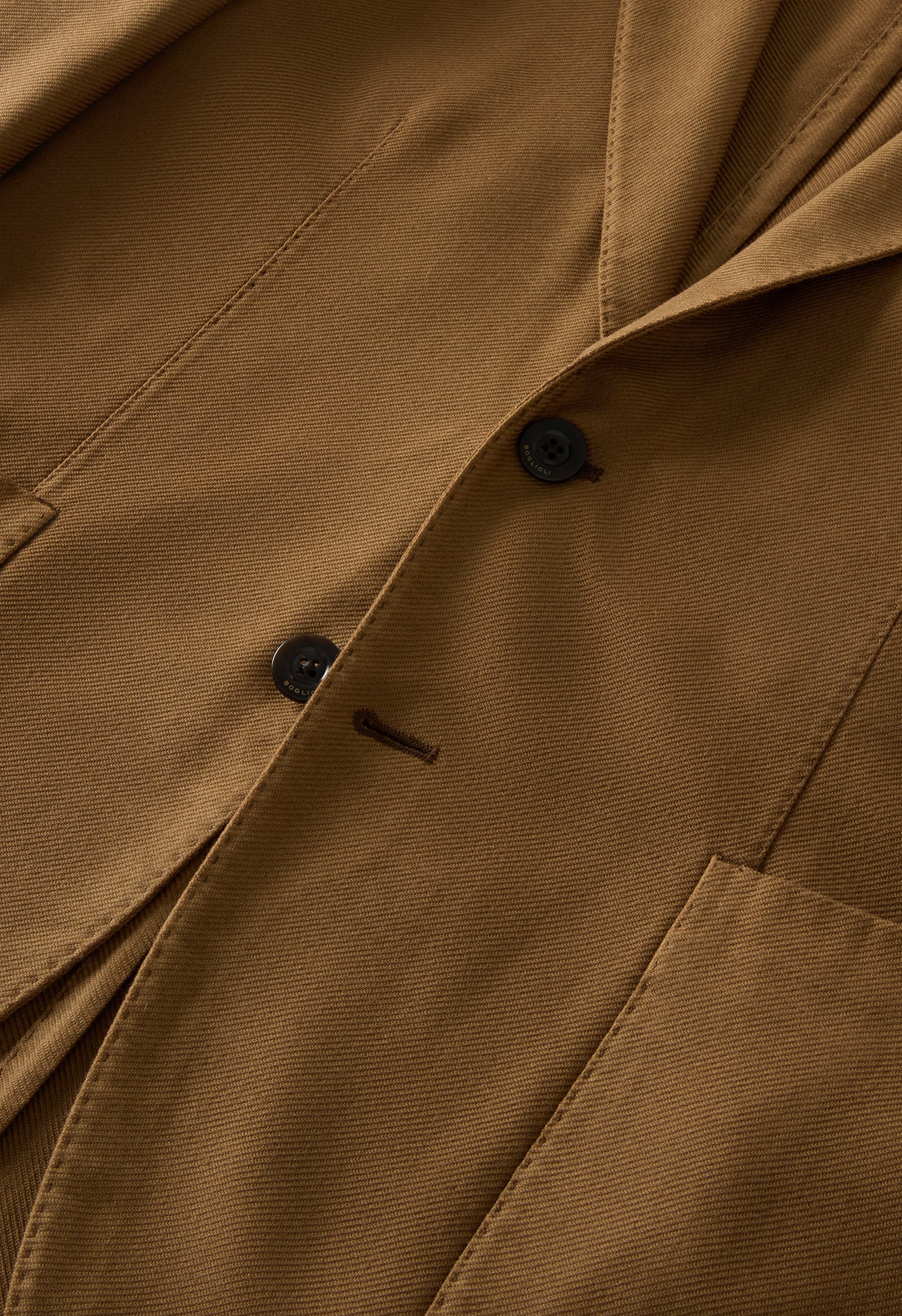 Camel Garment Dyed twill High Performance Wool K-Jacket