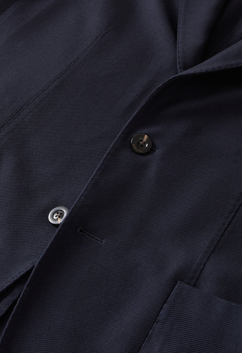 Dark Blue Garment Dyed High Performance Wool K-Jacket