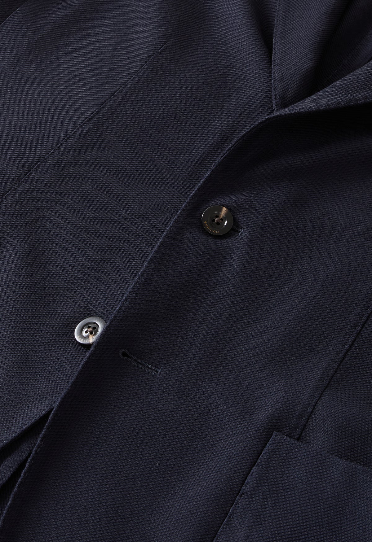 Dark Blue Garment Dyed High Performance Wool K-Jacket