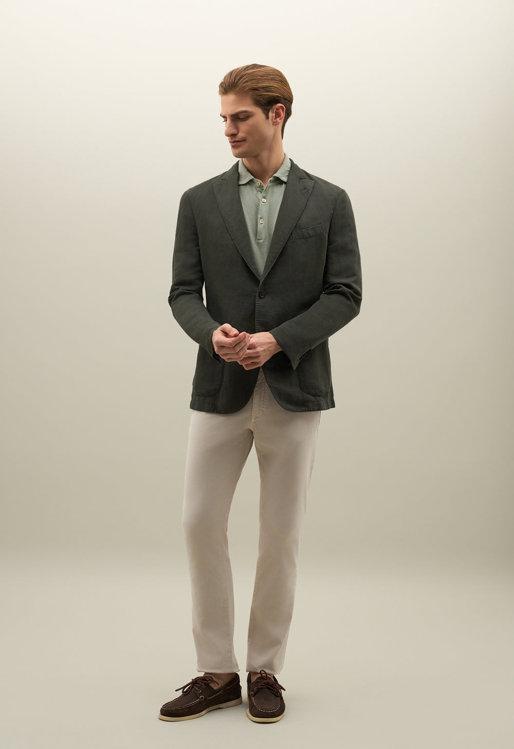 K Jacket Riendonut Cotton and linen satin K-Jacket | Boglioli® – BoglioliMilano
