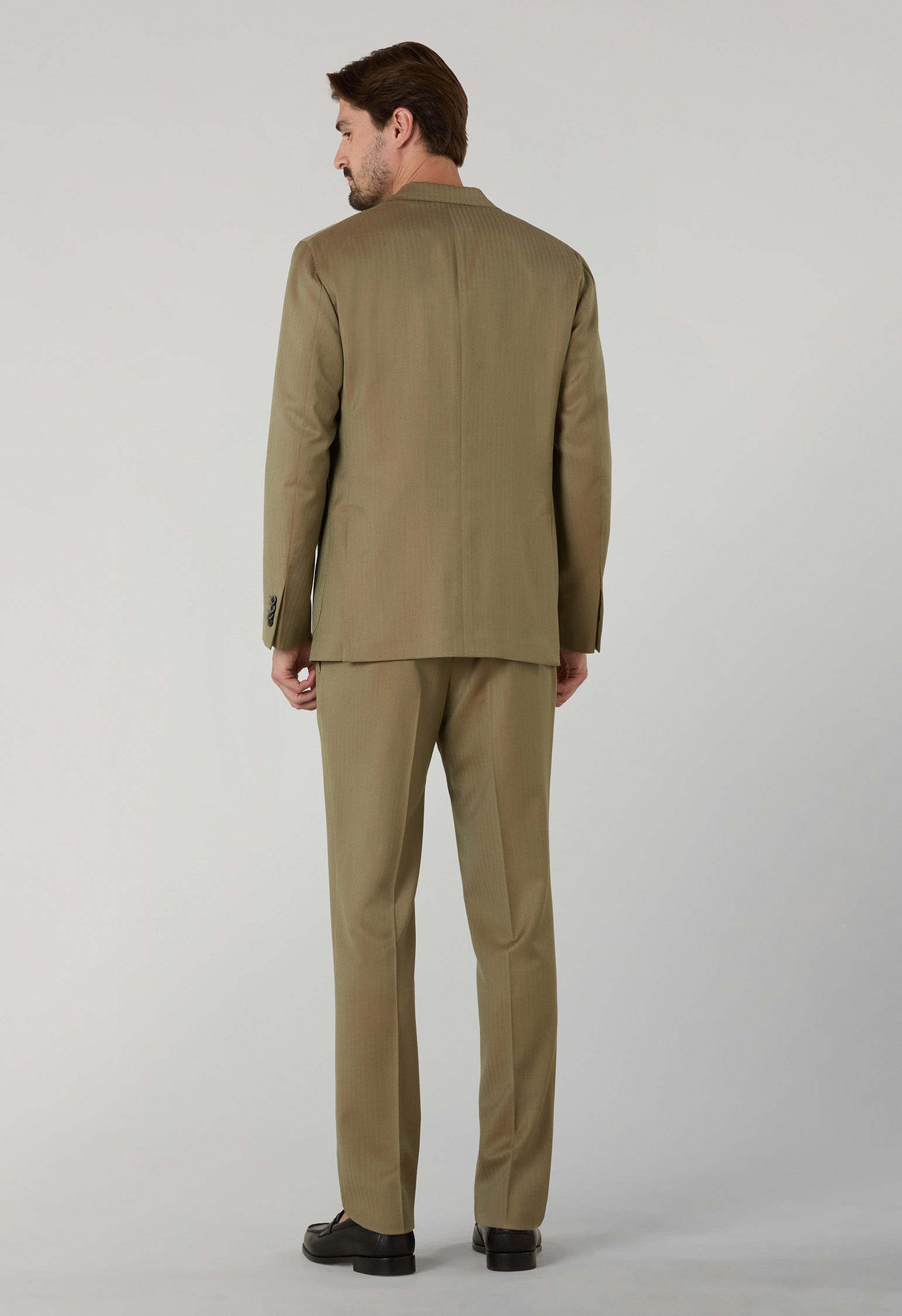 Abito K-Jacket Solaro a spina di pesce marrone chiaro