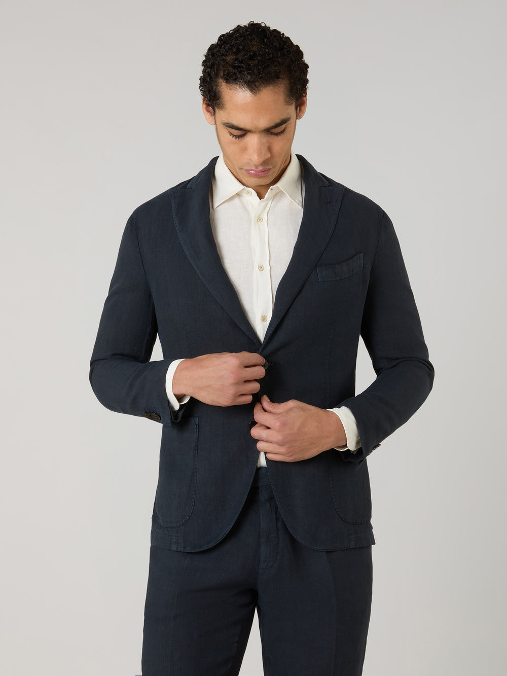 Garment Dyed Linen K-Suit